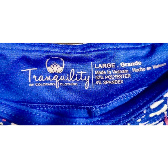 Tranquility Women’s L - Floral Skort w/ Built-In Shorts 18JC - Picture 3 of 6